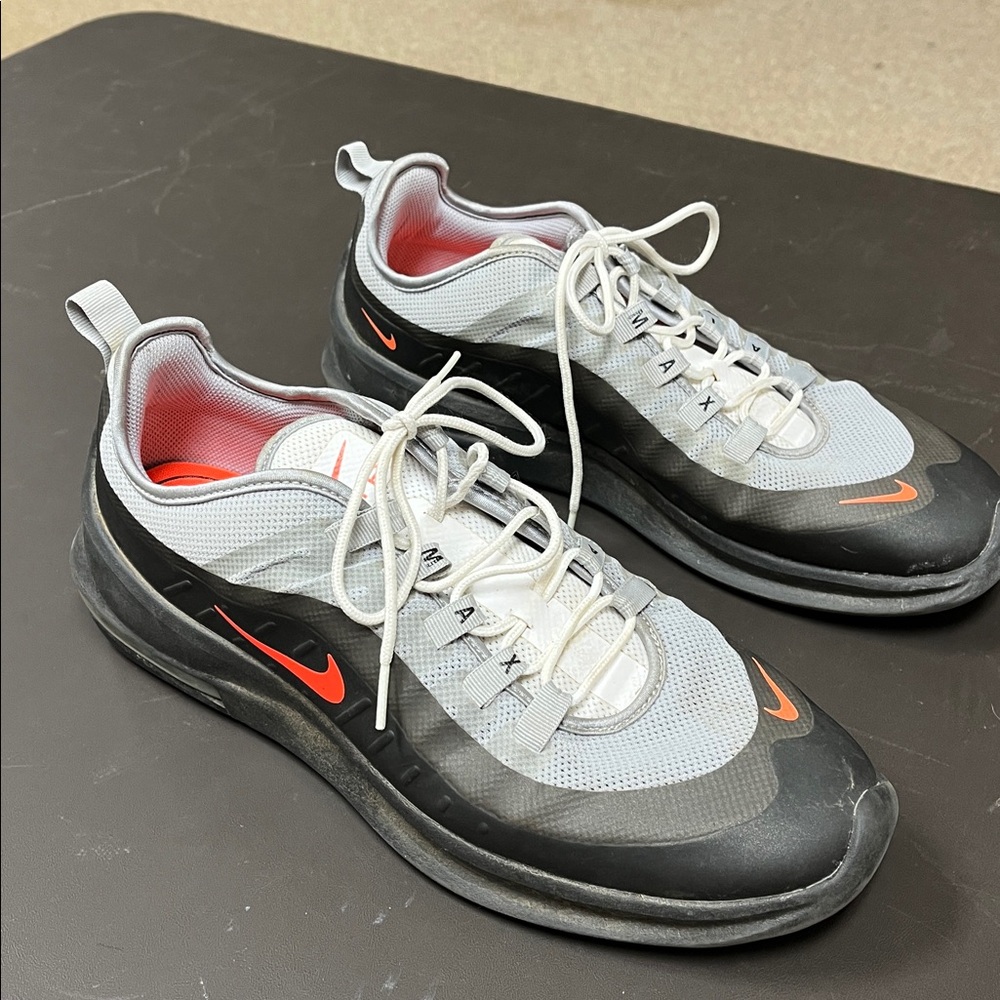 Nike Air Max Axis Shoes in Black, White, and Orange size 12